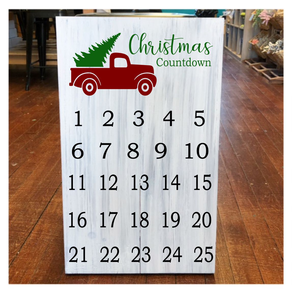 CHRISTMAS SQUARE FRAMED SIGNS & COUNTDOWNS WORKSHOP