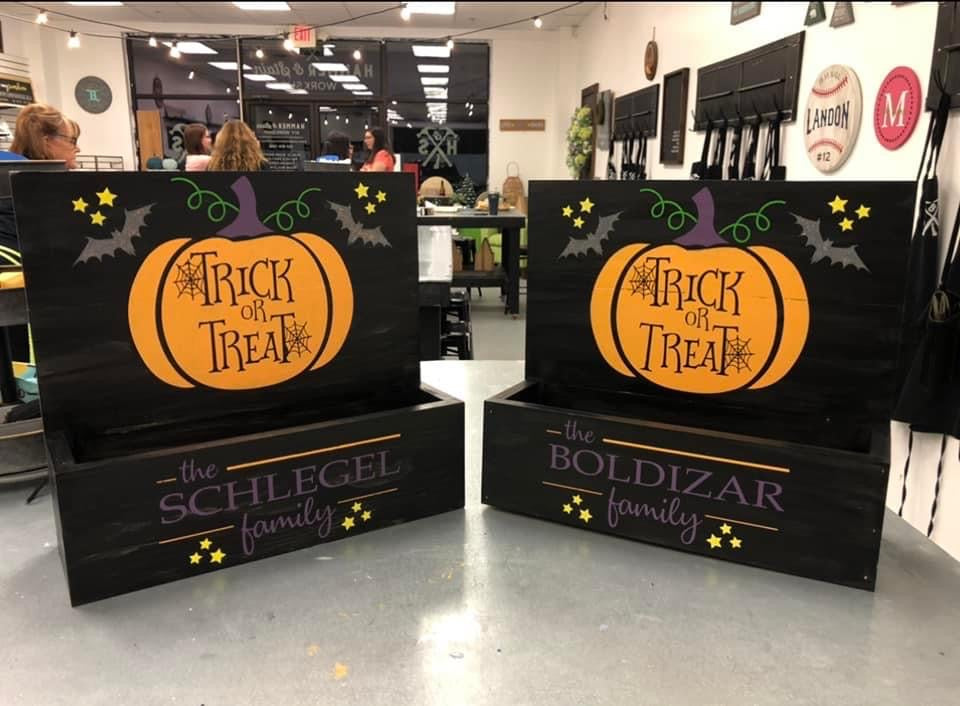 FALL/HALLOWEEN CANDY BOXES WORKSHOP