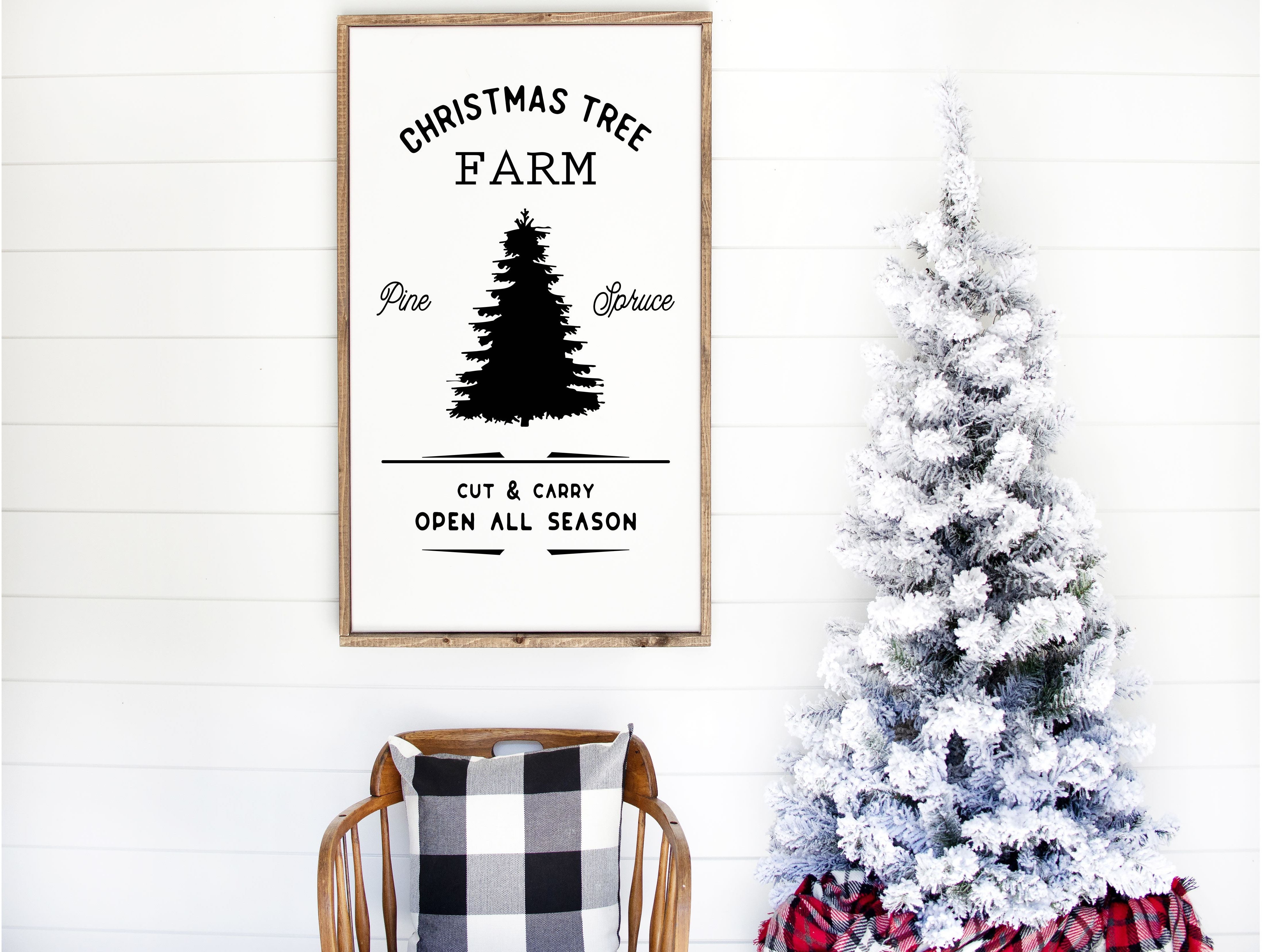 CHRISTMAS LARGE FRAMED SIGNS & MERRY MAIL