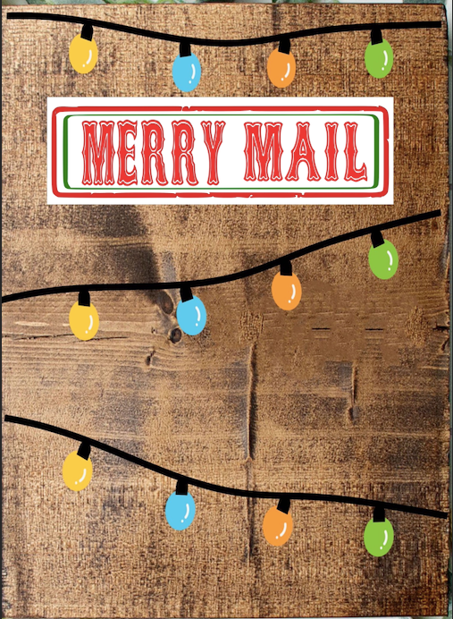 CHRISTMAS LARGE FRAMED SIGNS & MERRY MAIL